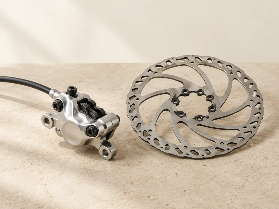Hydraulische Scheibenbremse mit Bremssattel und Bremsscheibe