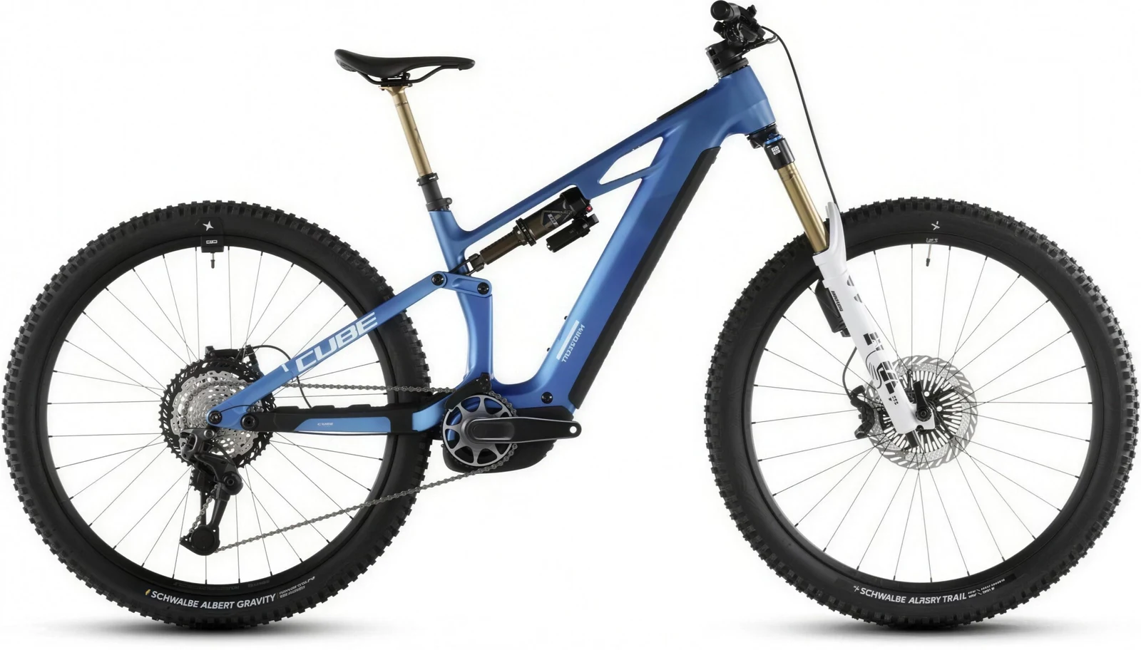 CUBE Stereo Hybrid ONE44 HPC AT 800 in actionteam-Blau