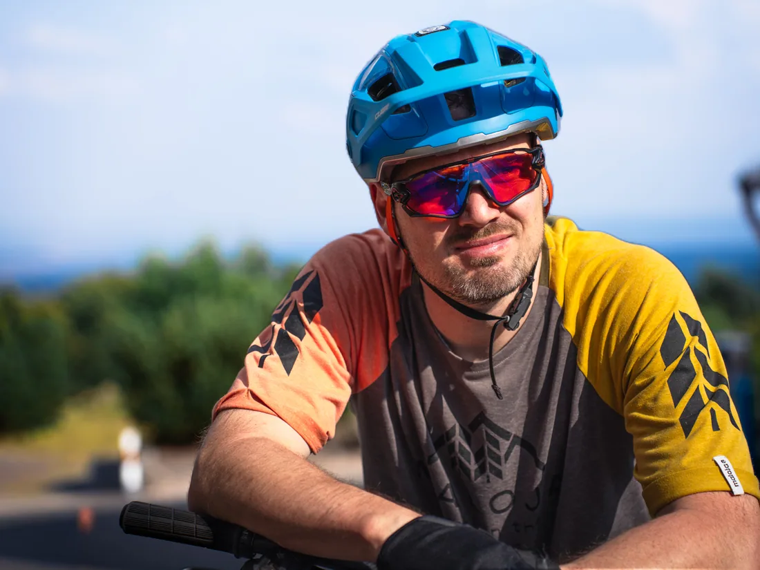 Mountainbiker am Großen Inselsberg